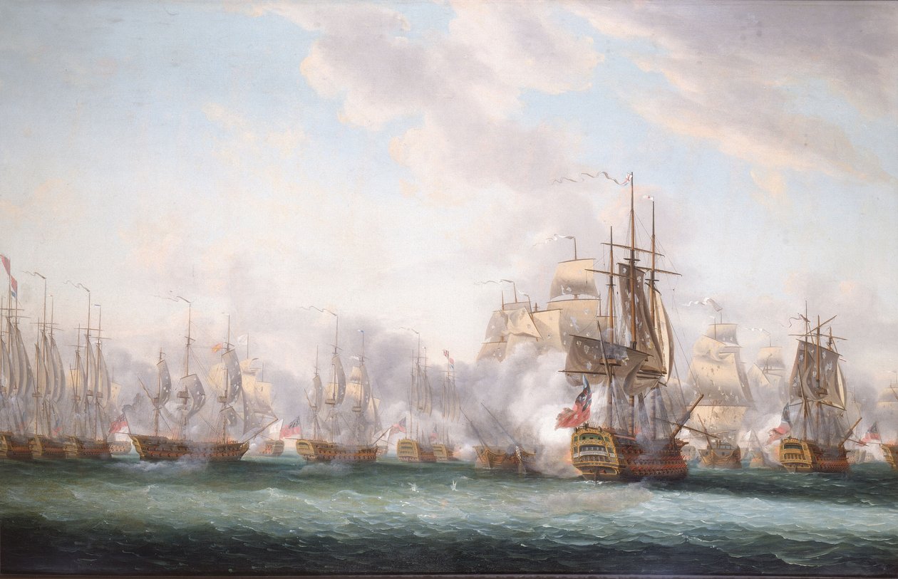The Battle of the Saints by Nicholas Pocock