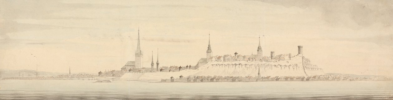 View of Revel, Capital of Estonia by Nicholas Pocock