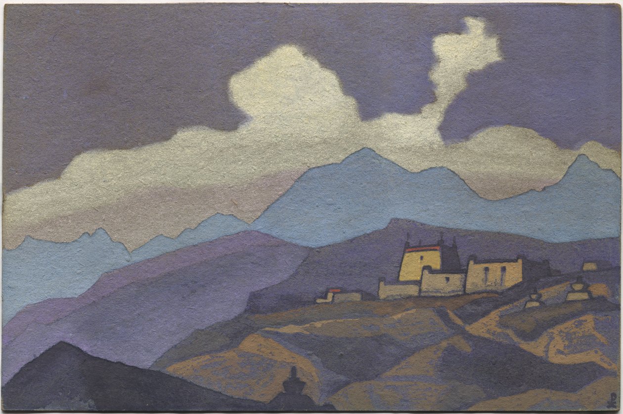 Monastery in Tsang Province, Tibet by Nicholas Roerich