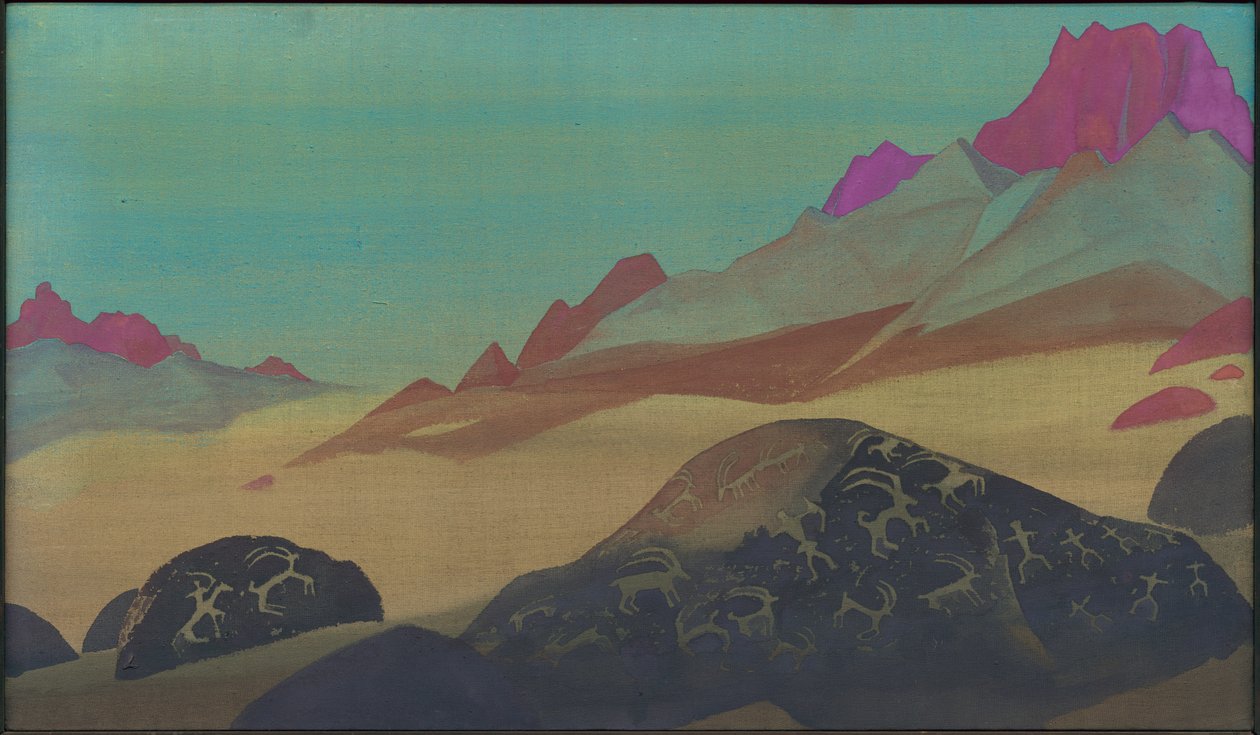 Rocks of Ladakh, 1932 by Nicholas Roerich
