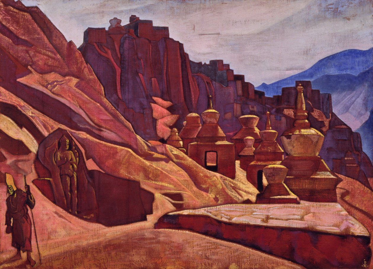 The Bonpo monastery in Tibet by Nicholas Roerich