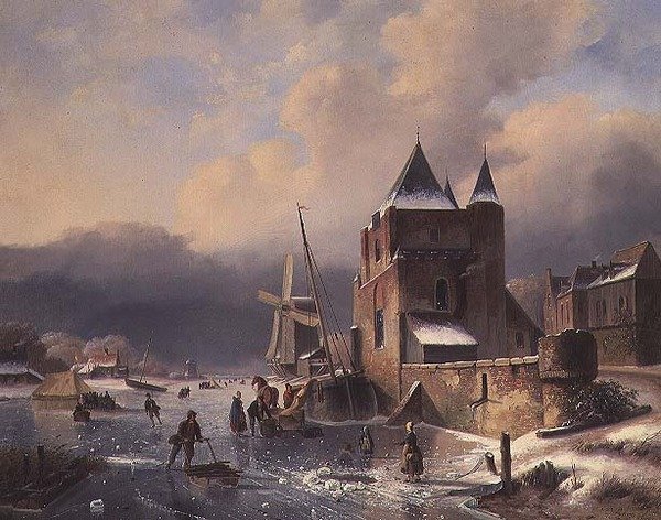 A Winter Landscape by Nicholas Rosenboom