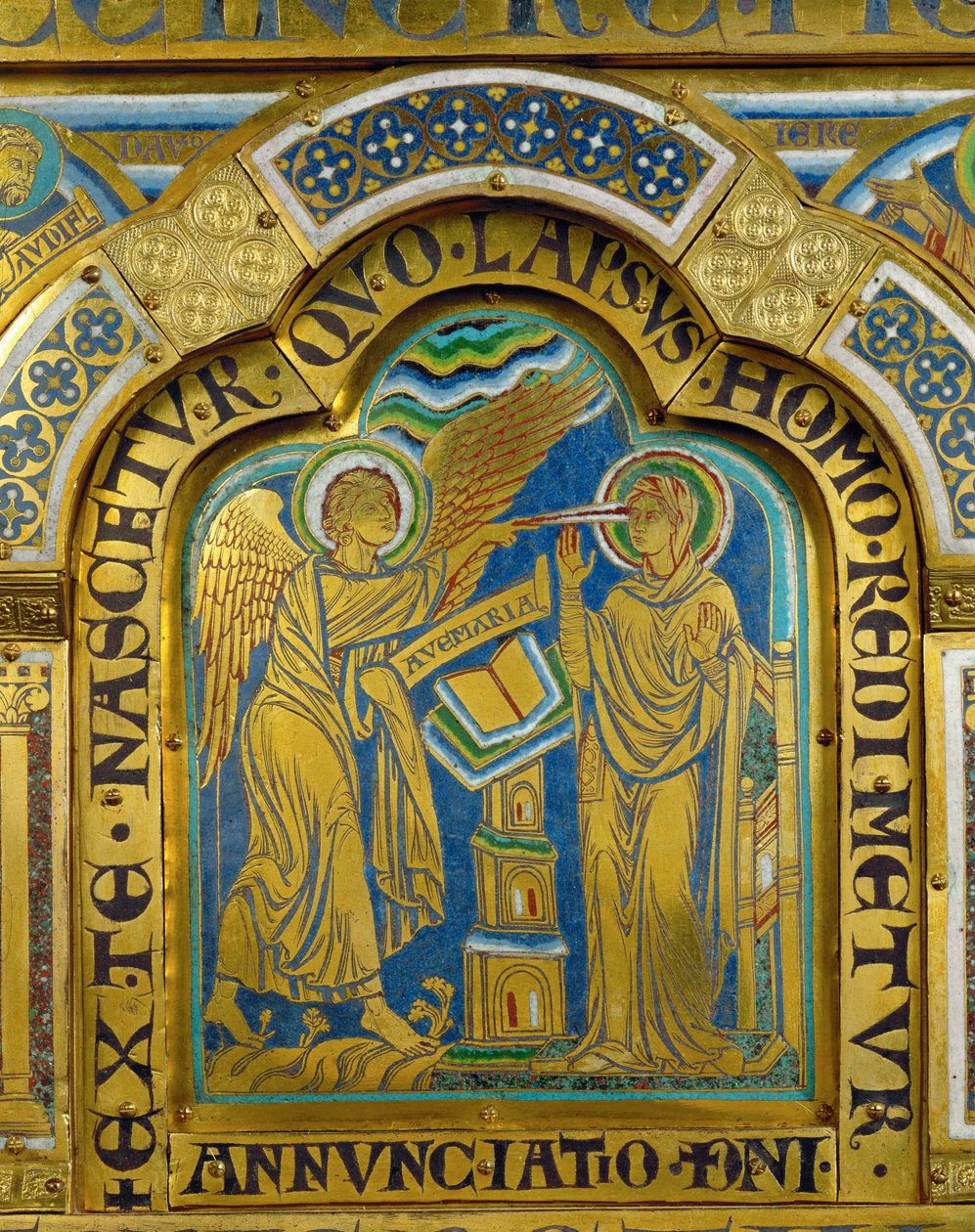 The Annunciation, from the Verdun Altar by Nicholas of Verdun