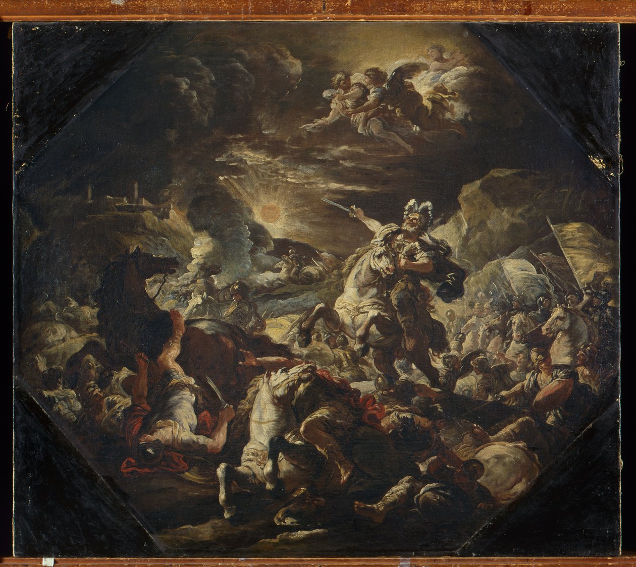 Joshua causing the sun to stand still by Nicola Malinconico