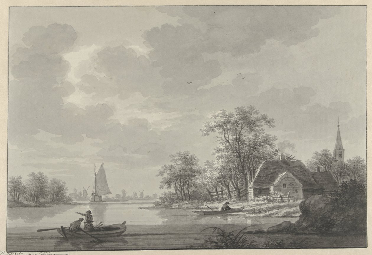 The Village of Capelle aan de IJssel by Nicolaas Wicart