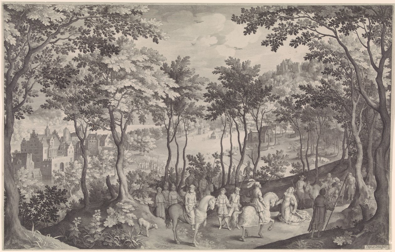David and Abigail by Nicolaes de Bruyn