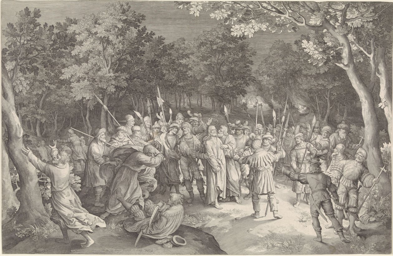 The Kiss of Judas and the Arrest of Christ by Nicolaes de Bruyn