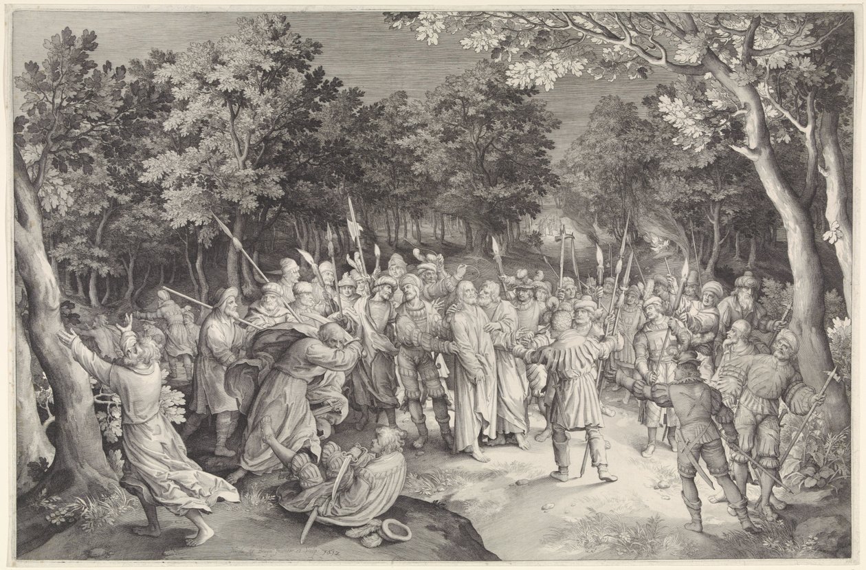 The Kiss of Judas and the Arrest of Christ by Nicolaes de Bruyn