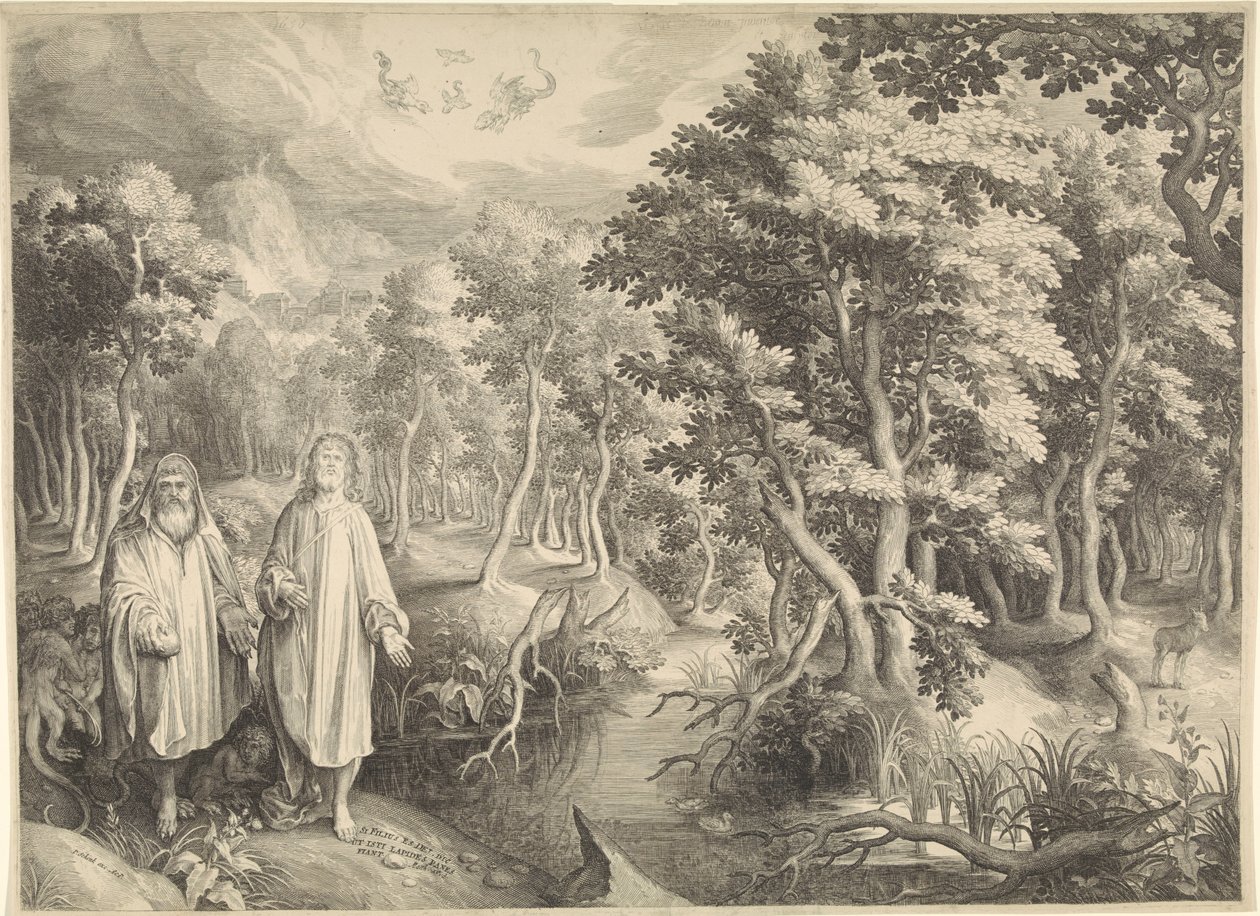 The Temptation of Christ in the Desert by Nicolaes de Bruyn