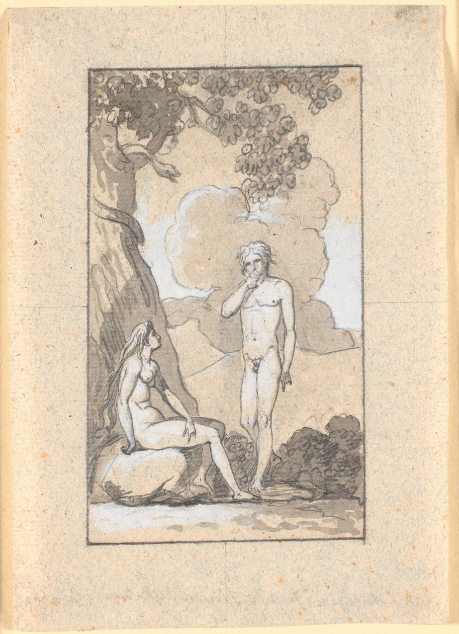 Adam Eats from the Tree by Nicolai Abildgaard