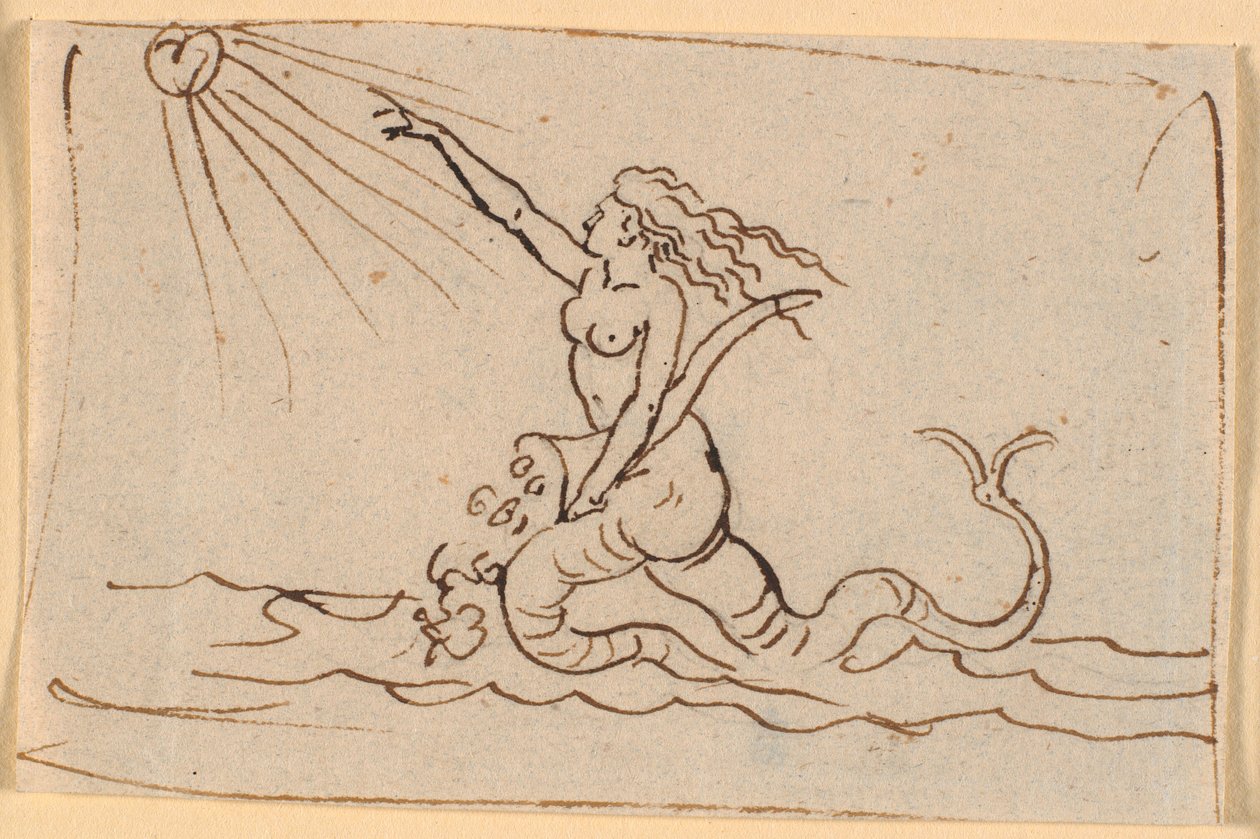 A Mermaid Pointing Towards the Sun by Nicolai Abildgaard