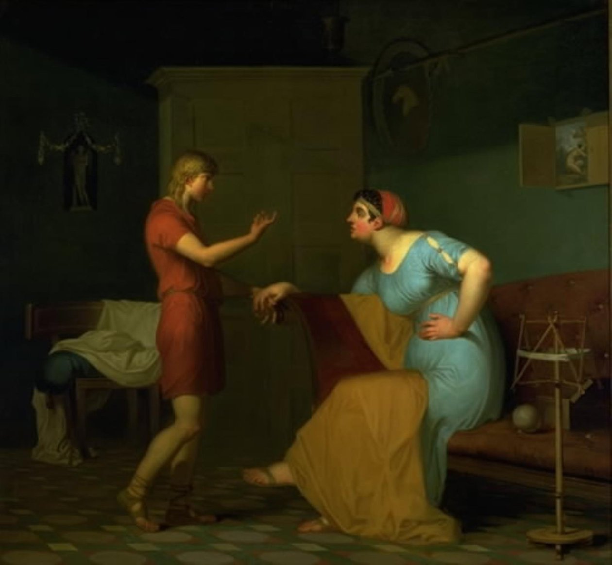 Papirius and His Mother by Nicolai Abildgaard