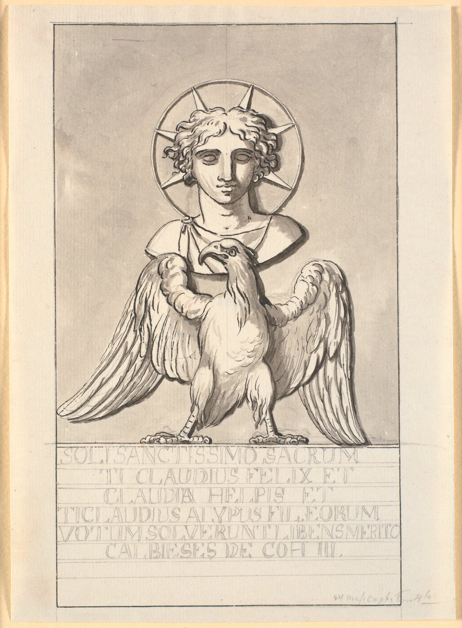 Image of the Sun God over an Eagle by Nicolai Abildgaard