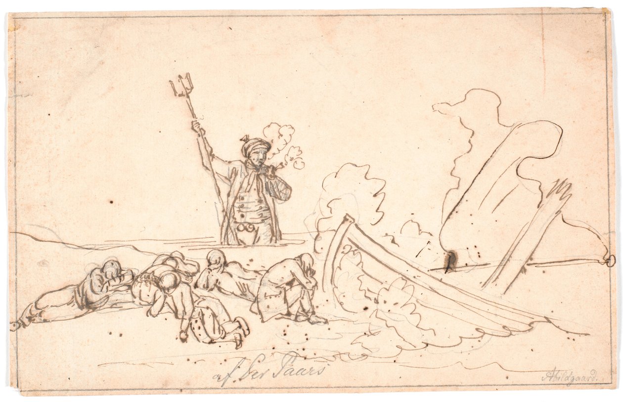 The Stranding on Anholt by Nicolai Abildgaard
