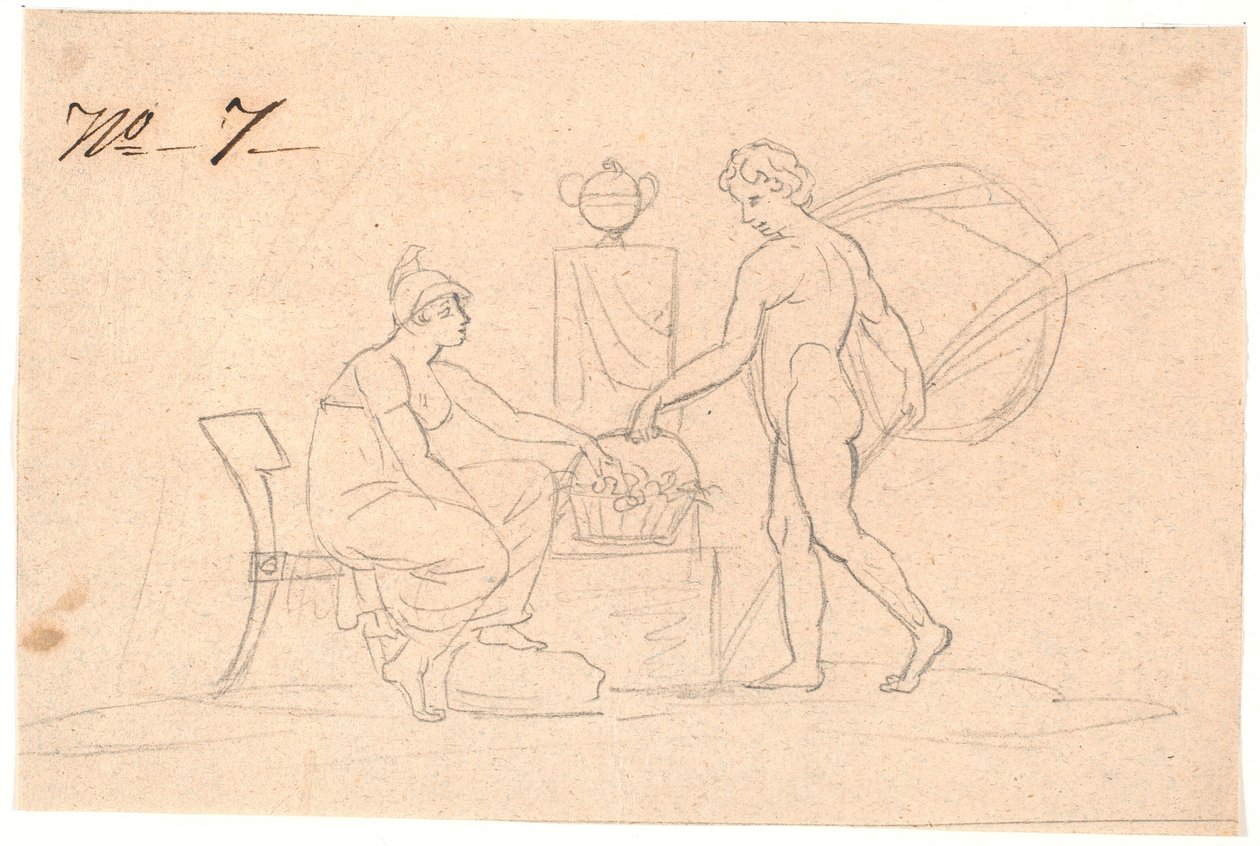 Two Figures by Nicolai Abildgaard