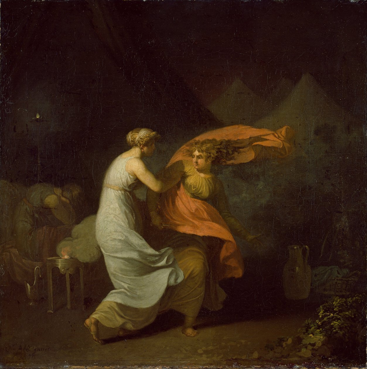 Julia and Fulvia by Nicolai Abraham Abildgaard