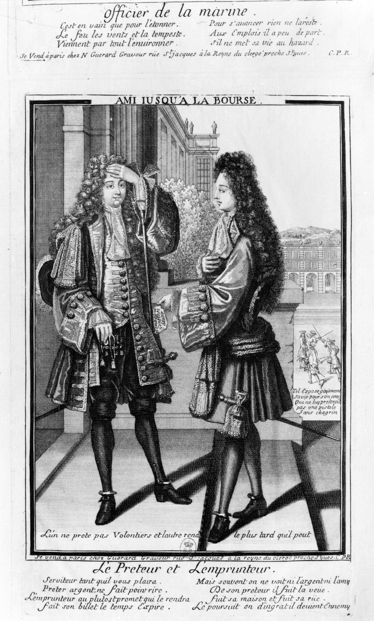 The Lender and the Borrower by Nicolas Guerard