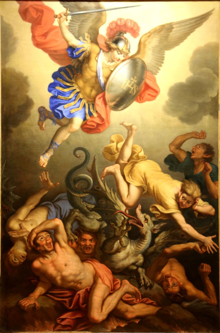 Saint Michael Crushing the Rebel Angels by Nicolas Mignard