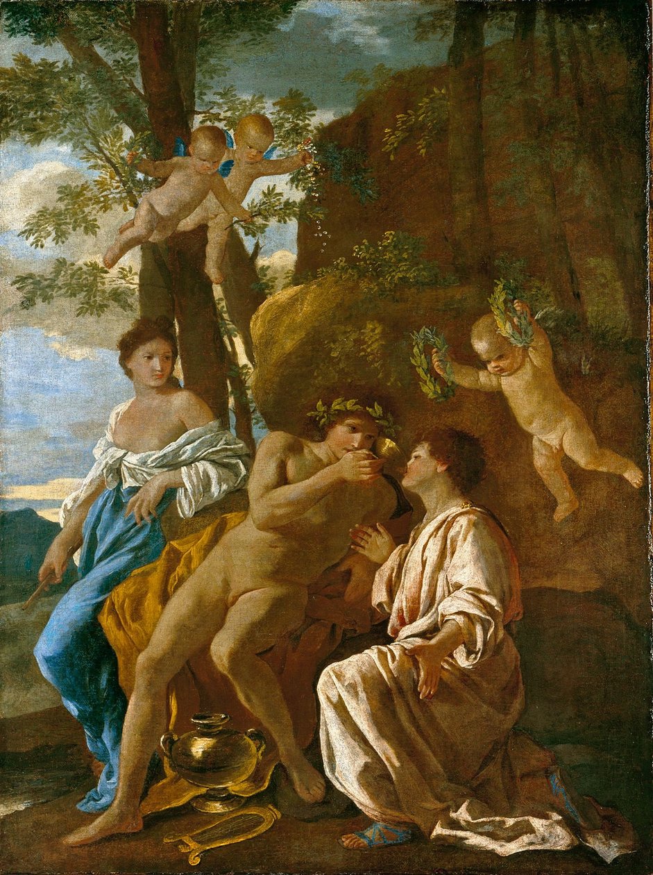 The Inspiration of the Poet (Niedersächsisches Landesmuseum) by Nicolas Poussin