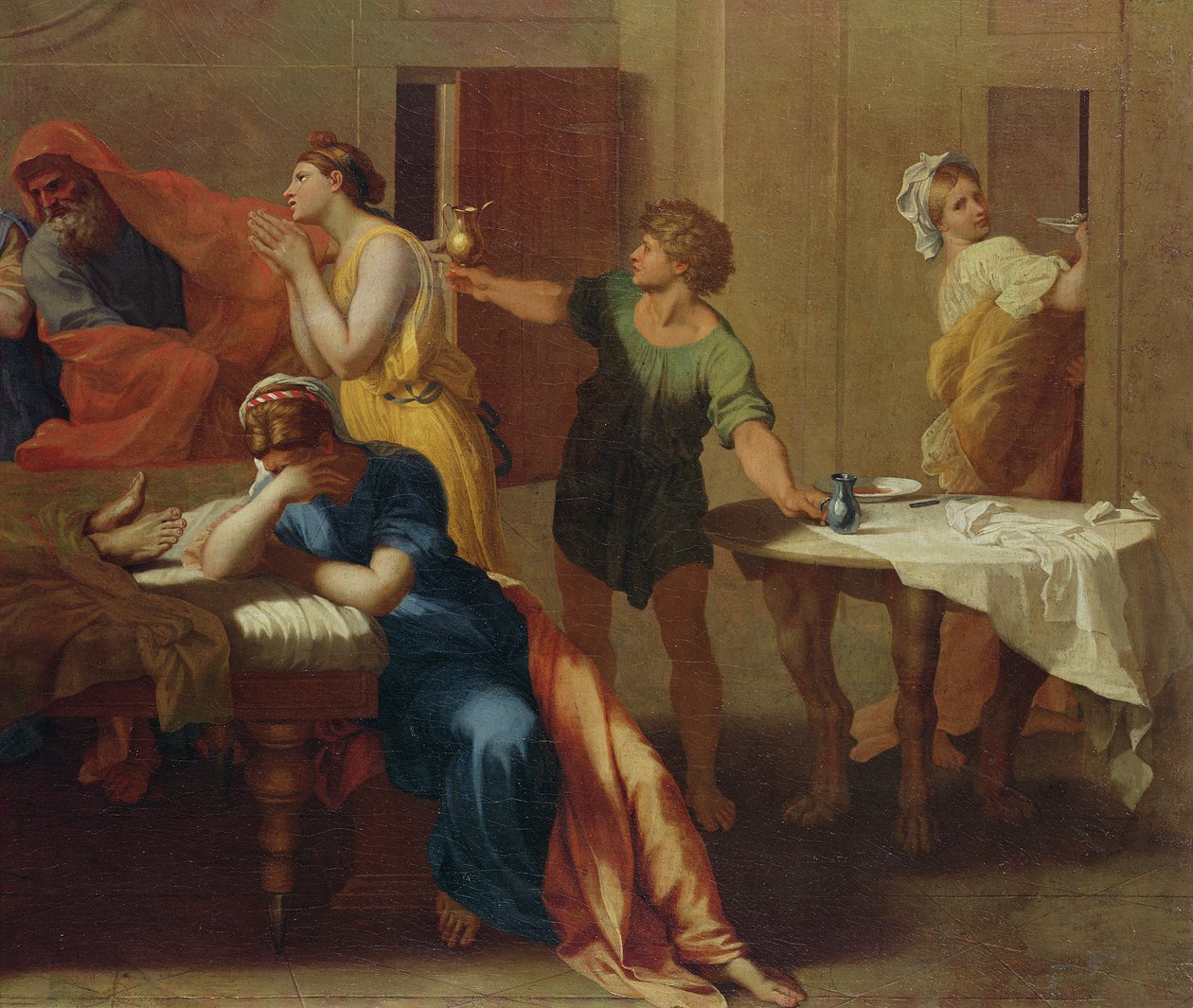 Passing the Oil (detail) by Nicolas Poussin