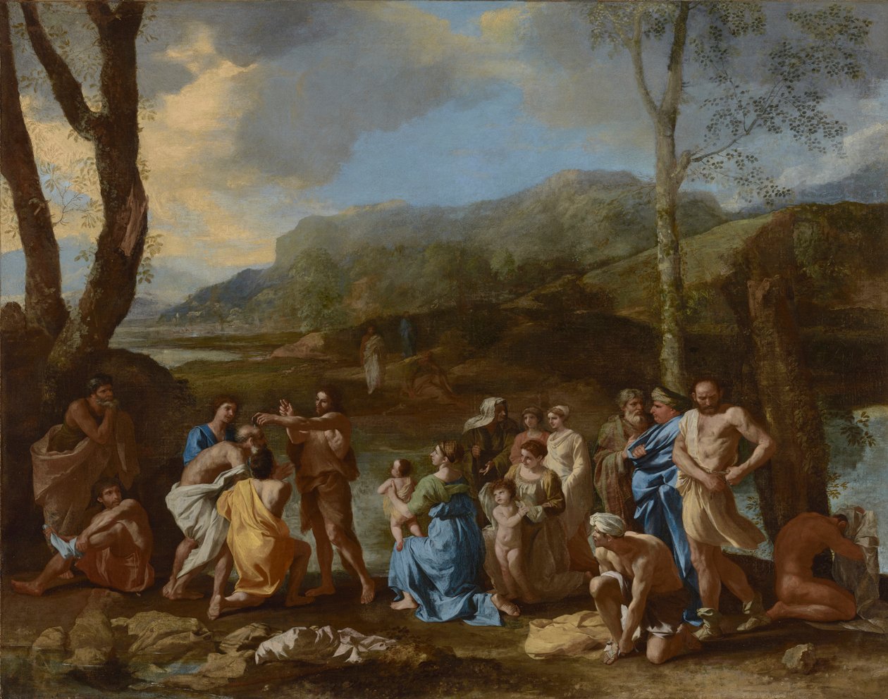 Saint John Baptizing in the River Jordan, c.1630 by Nicolas Poussin