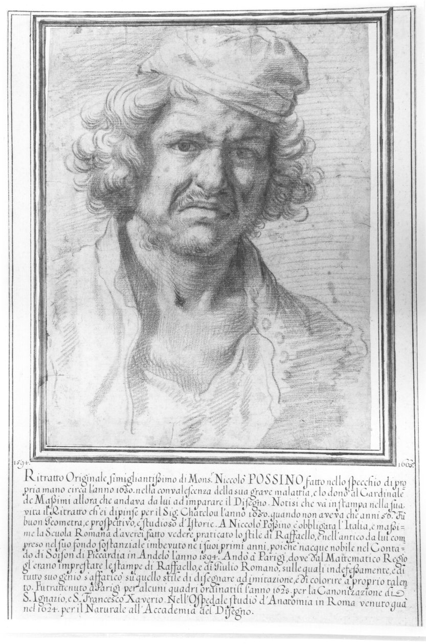 Self Portrait by Nicolas Poussin