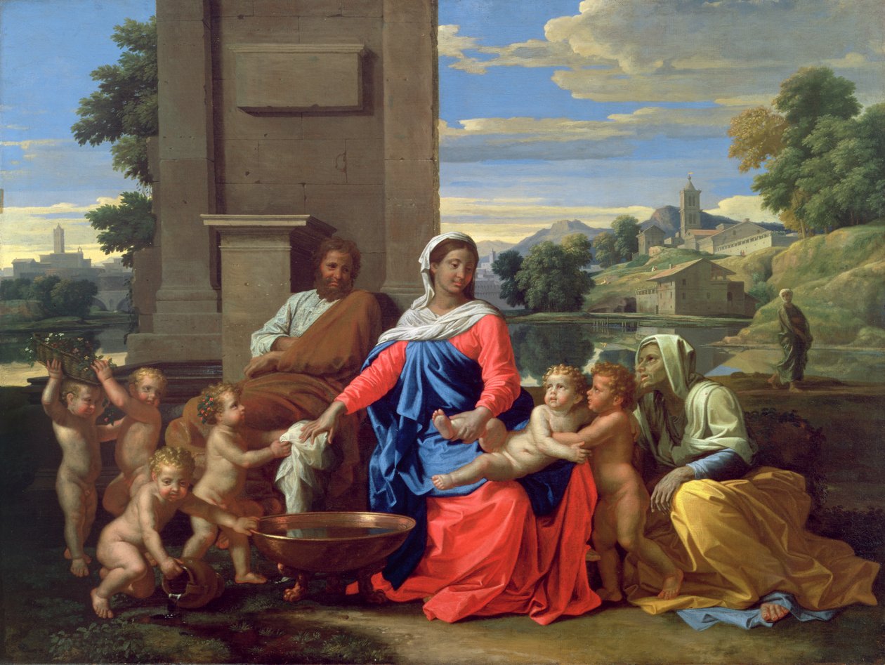 The Holy Family with the Infant St. John the Baptist and St. Elizabeth by Nicolas Poussin