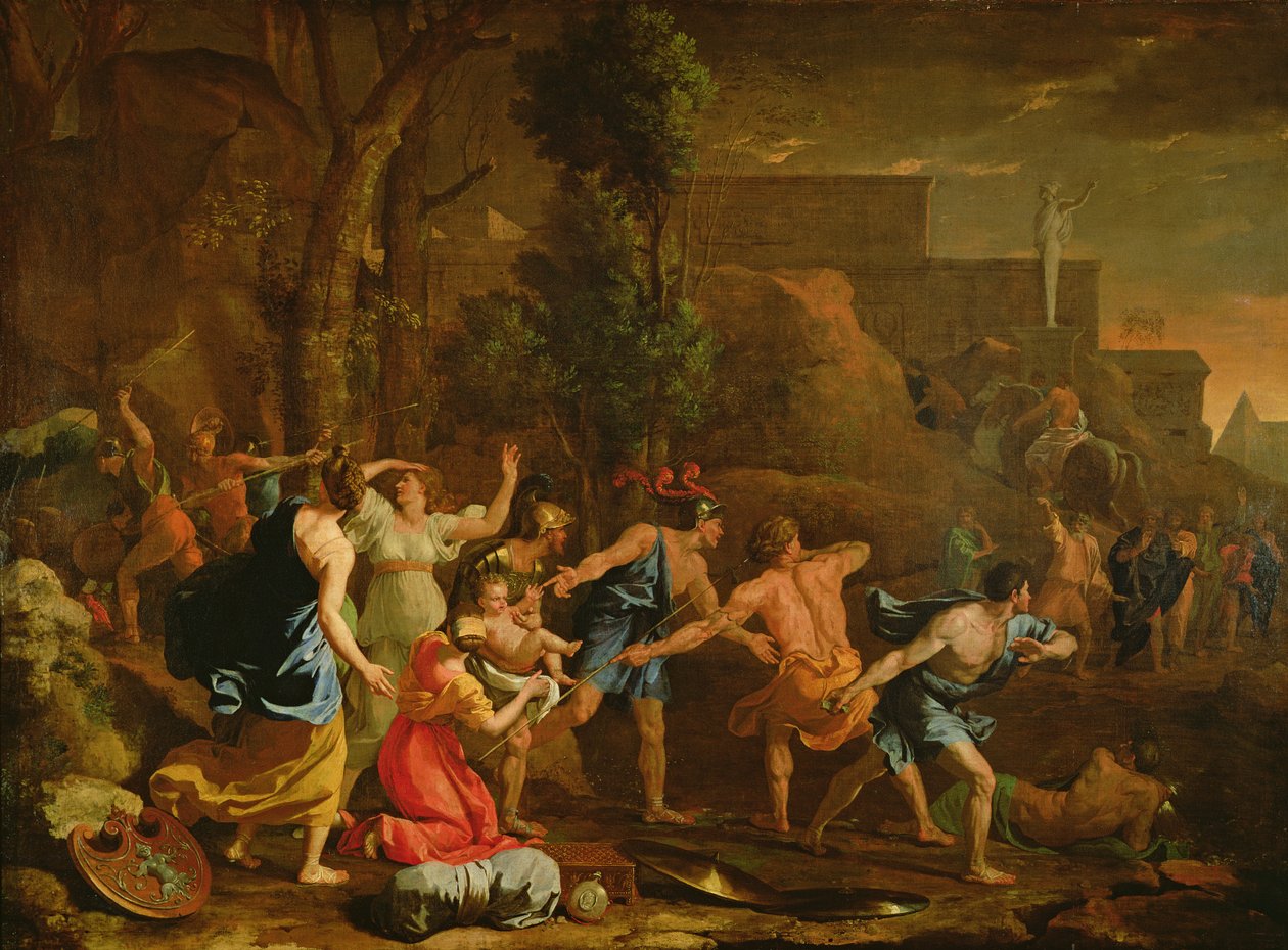 The Saving of the Infant Pyrrhus by Nicolas Poussin