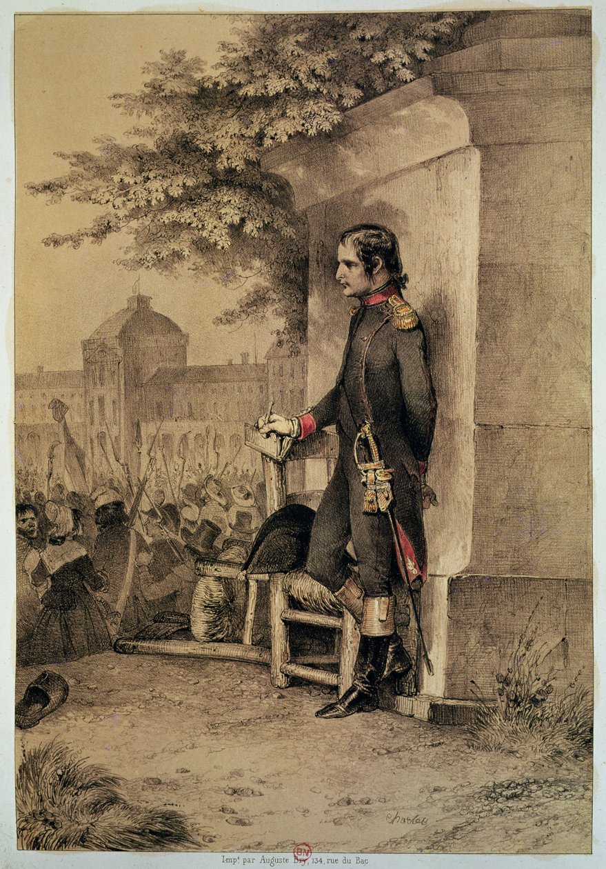 Napoleon I at the Siege of the Tuileries, 10th August 1792 by Nicolas Toussaint Charlet