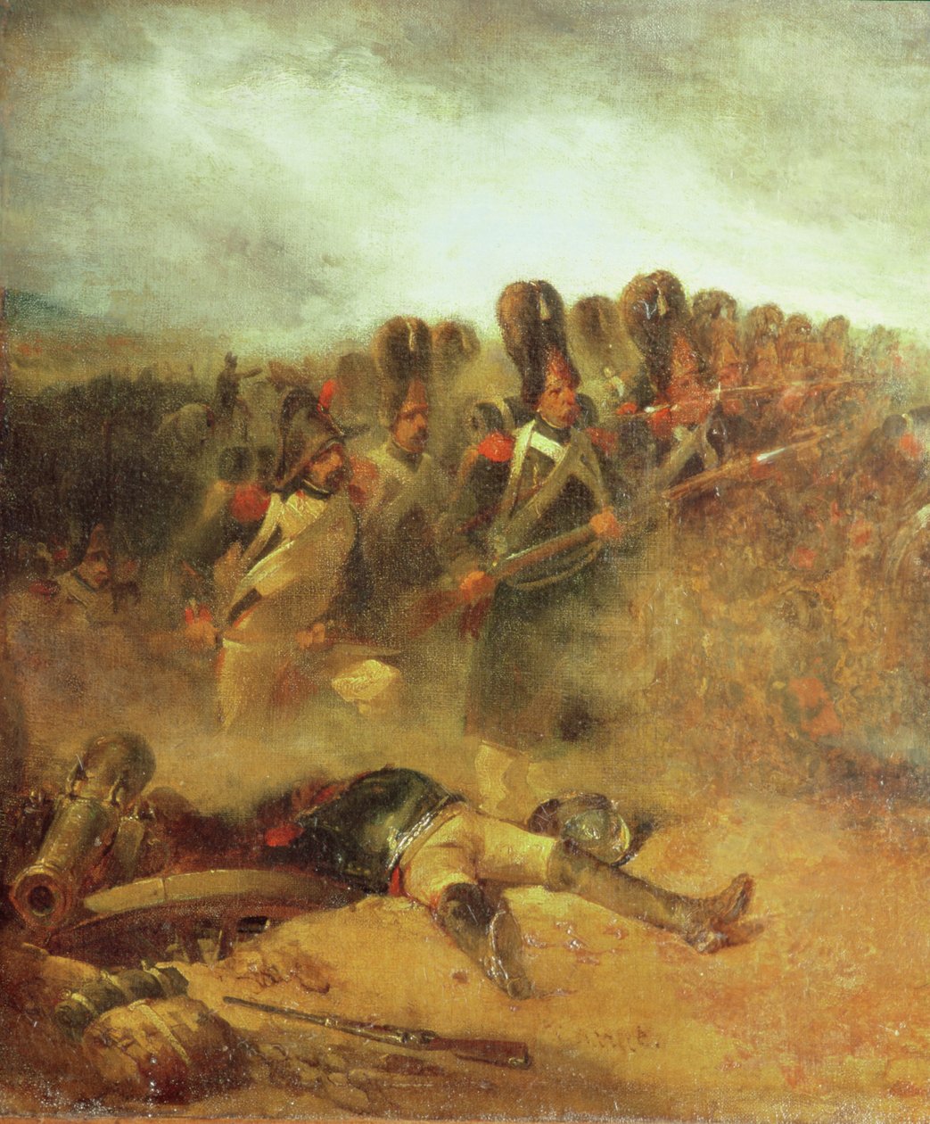 The Battle of Waterloo, 18th June 1815 by Nicolas Toussaint Charlet