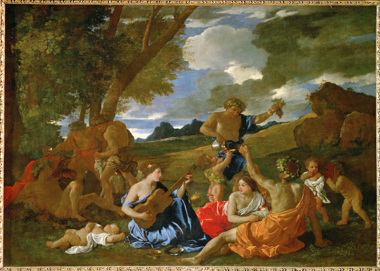 The Grand Bacchanal by Nicolas (attr.to) Poussin