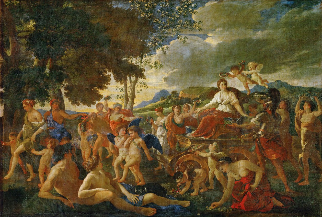 The Triumph of Flora by Nicolas (attr.to) Poussin
