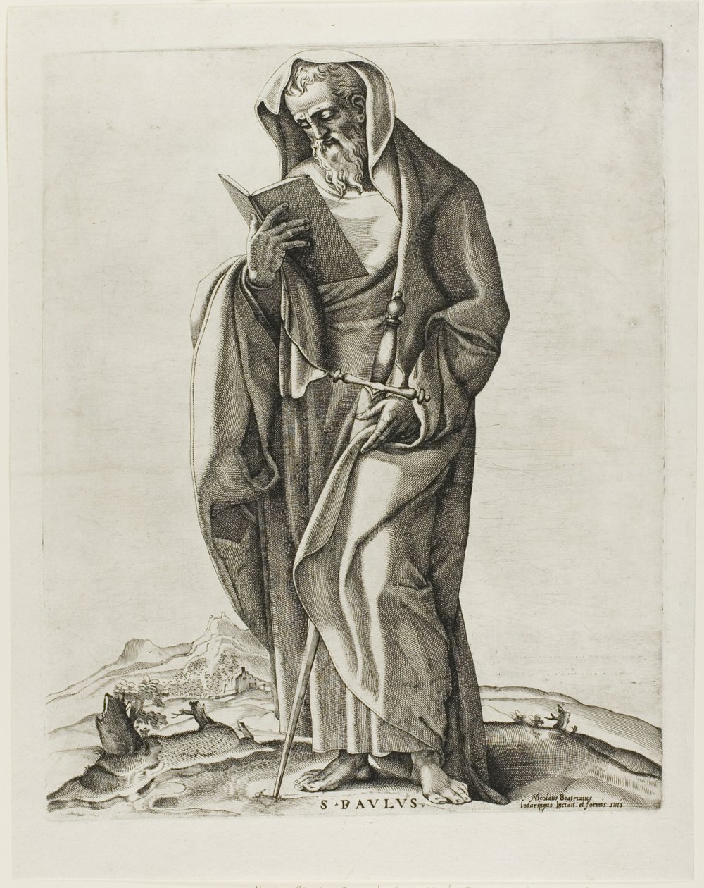 An Old Man Standing: Saint Paul by Nicolas Beatrizet