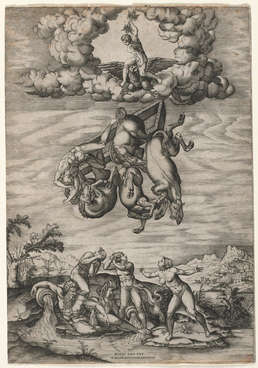 The Fall of Phaeton by Nicolas Beatrizet