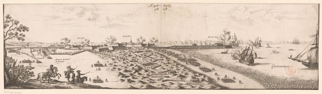 Map of Mardijk, 1645 by Nicolas Cochin