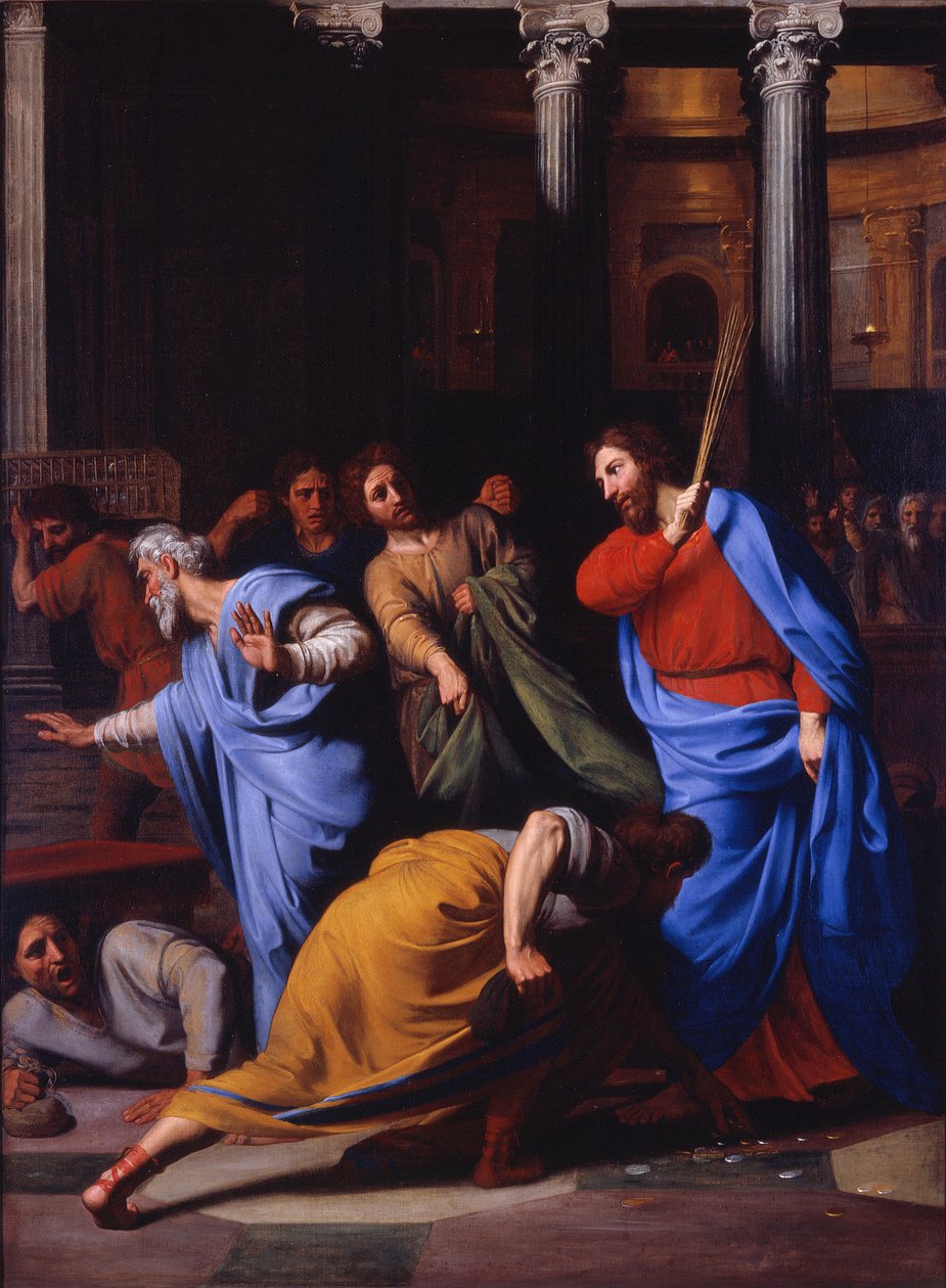 Christ Expelling the Money-Changers from the Temple by Nicolas Colombel