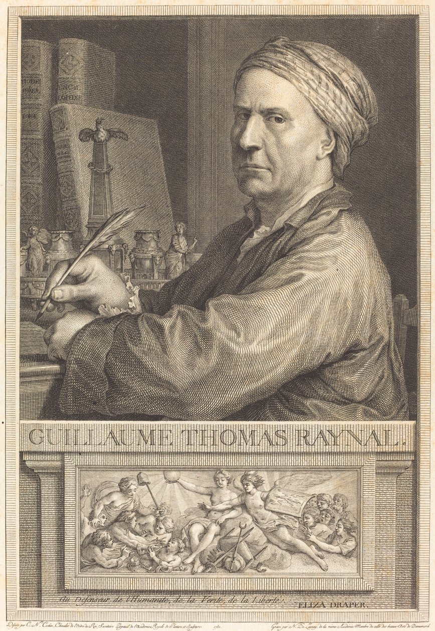 Guillaume Thomas Raynal by Nicolas Delaunay after Charles Nicolas Cochin II