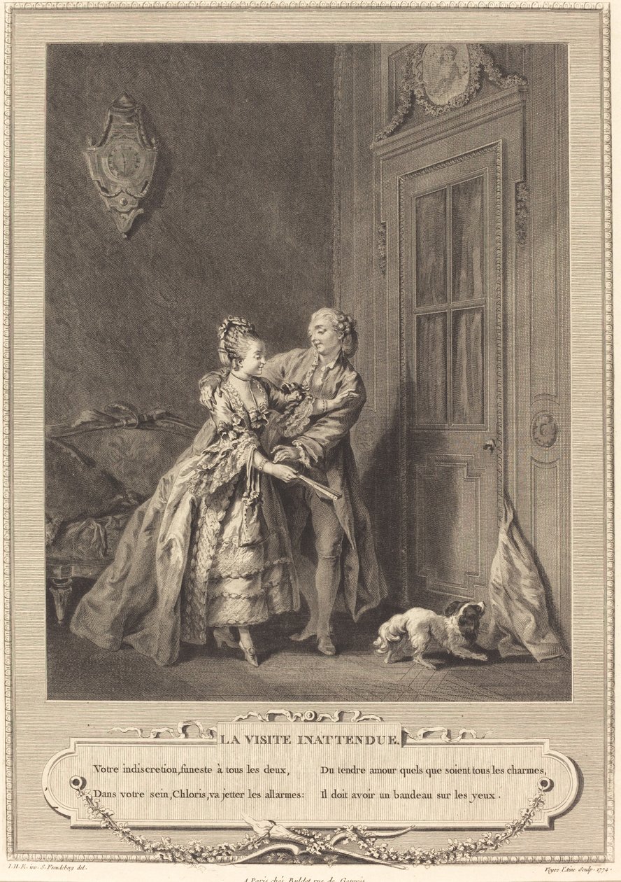 The Unexpected Visit by Nicolas Joseph Voyez after Sigmund Freudenberger