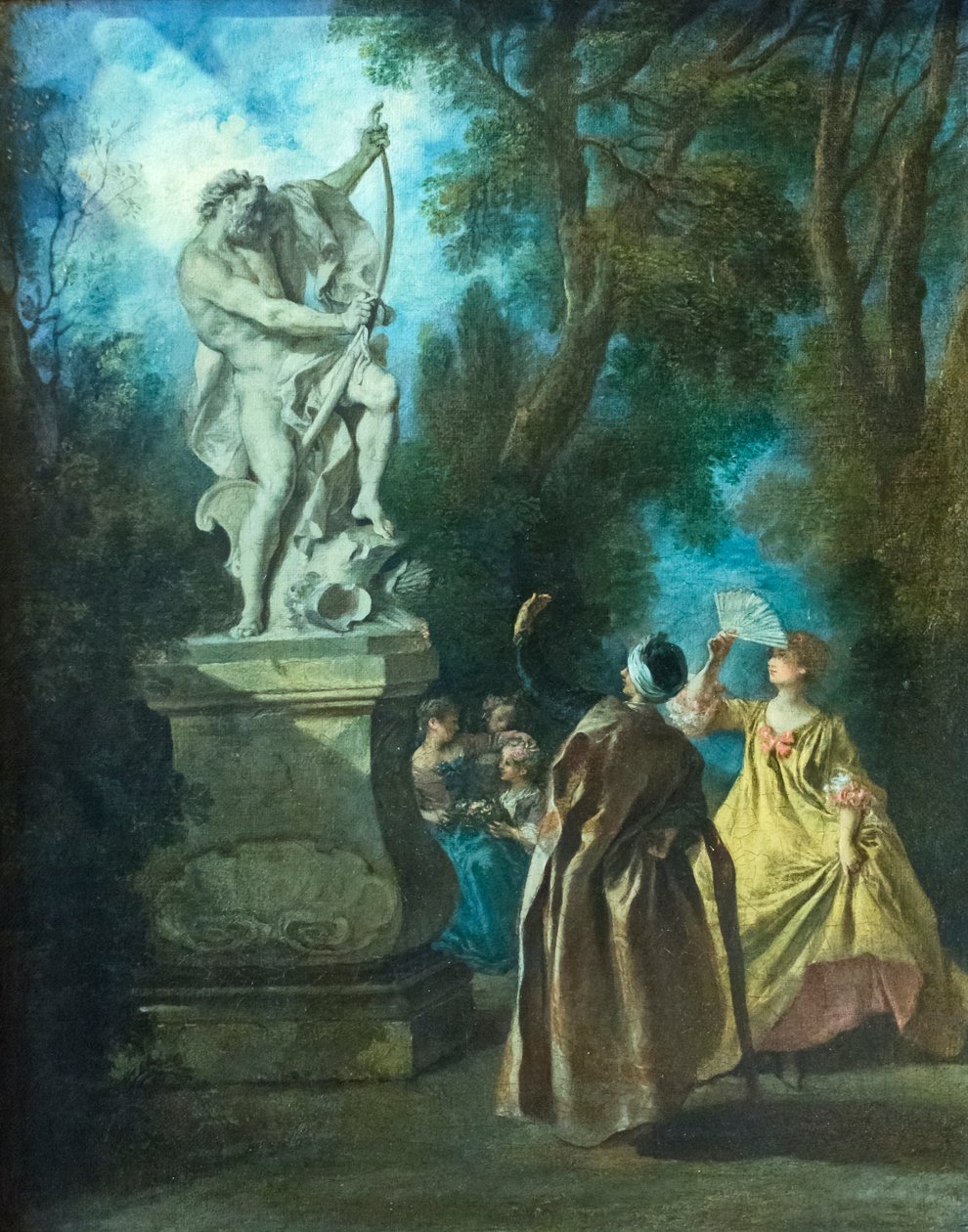 The Persian and the statue by Nicolas Lancret