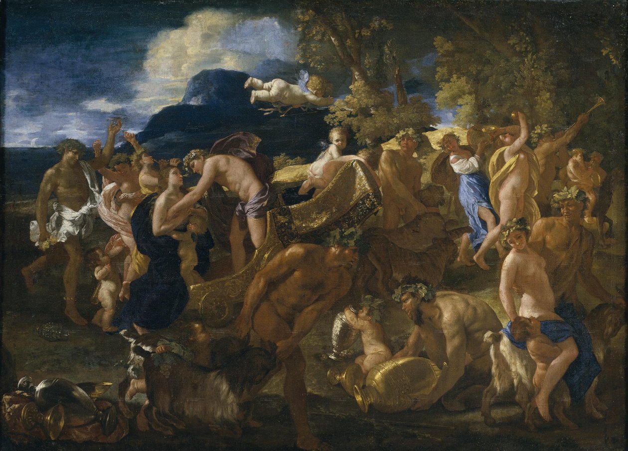 Bacchanale or Bacchus and Ariadne by Nicolas Poussin