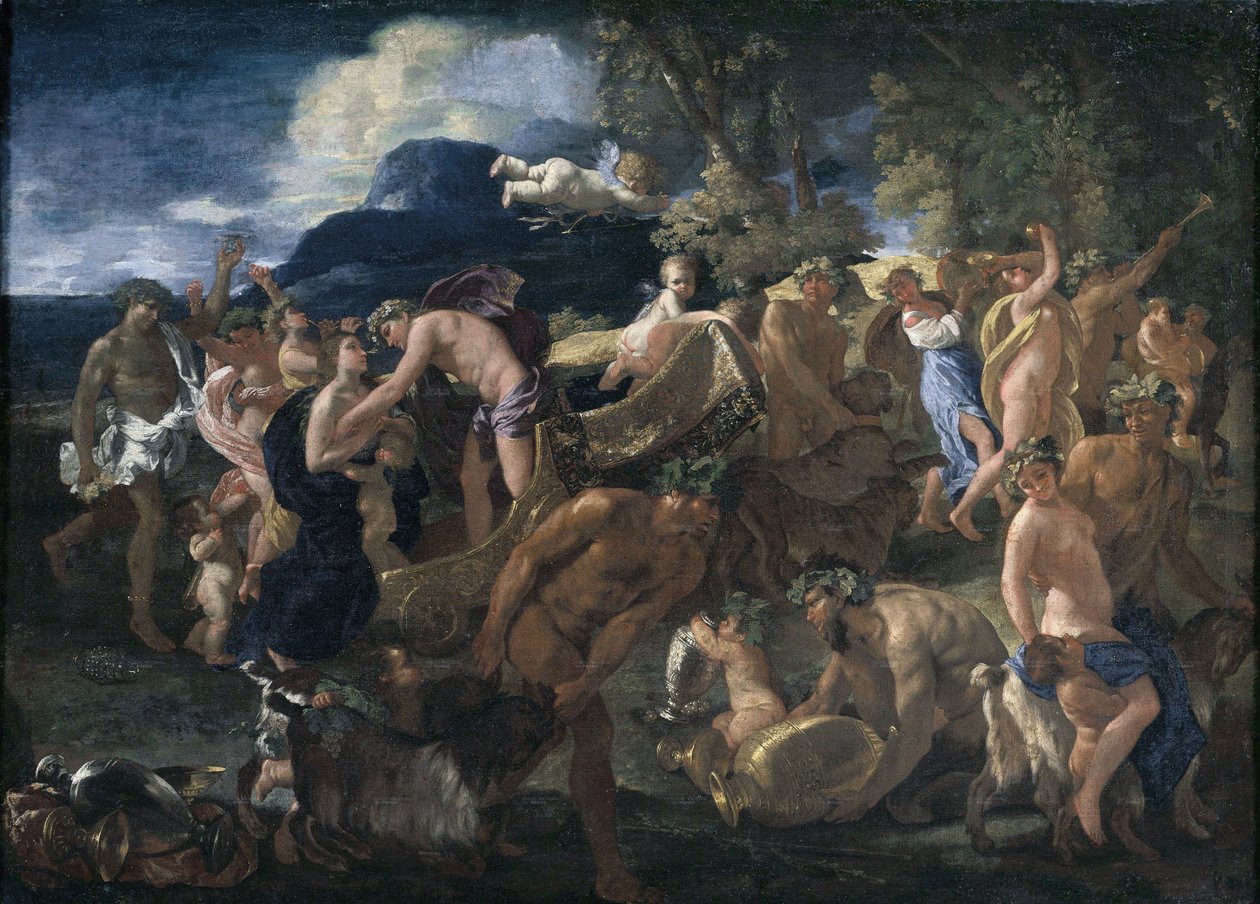 Bacchanale or Bacchus and Ariadne by Nicolas Poussin