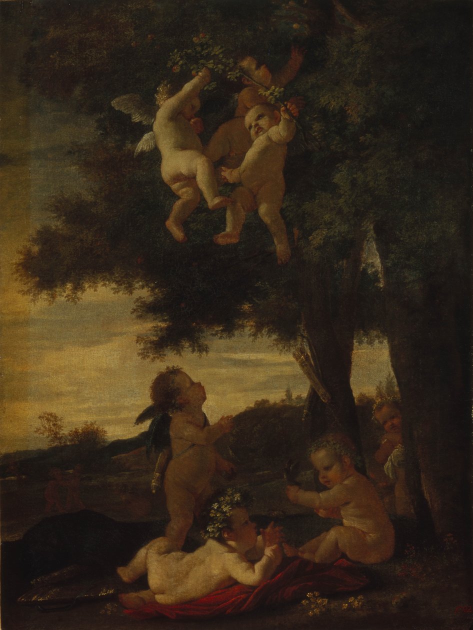 Cupids and Geniuses by Nicolas Poussin