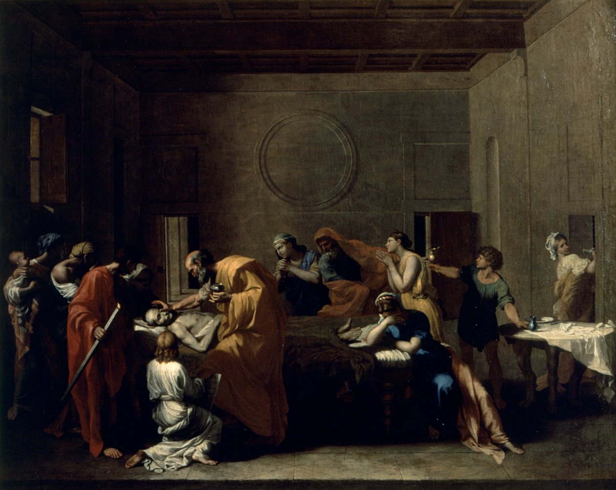Extreme Unction by Nicolas Poussin