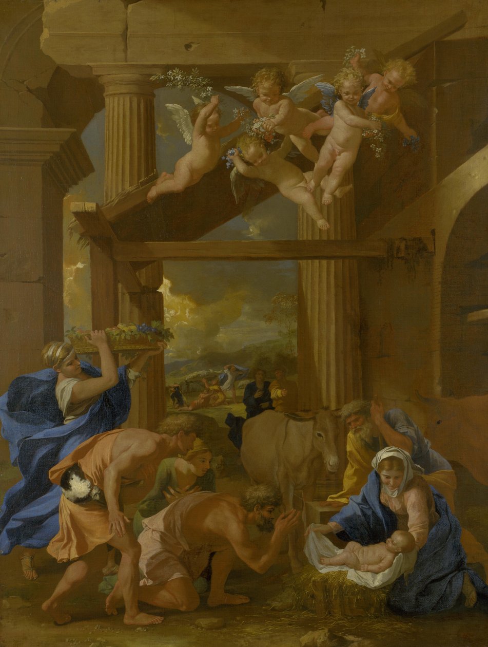 The Adoration of the Shepherds by Nicolas Poussin
