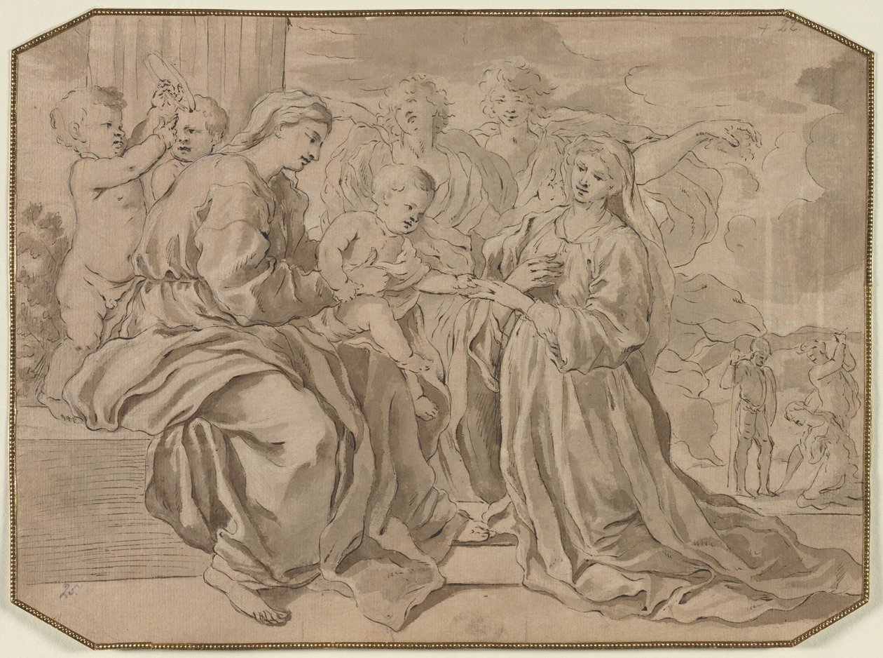 Mystic Marriage of St. Catherine by Nicolas Poussin