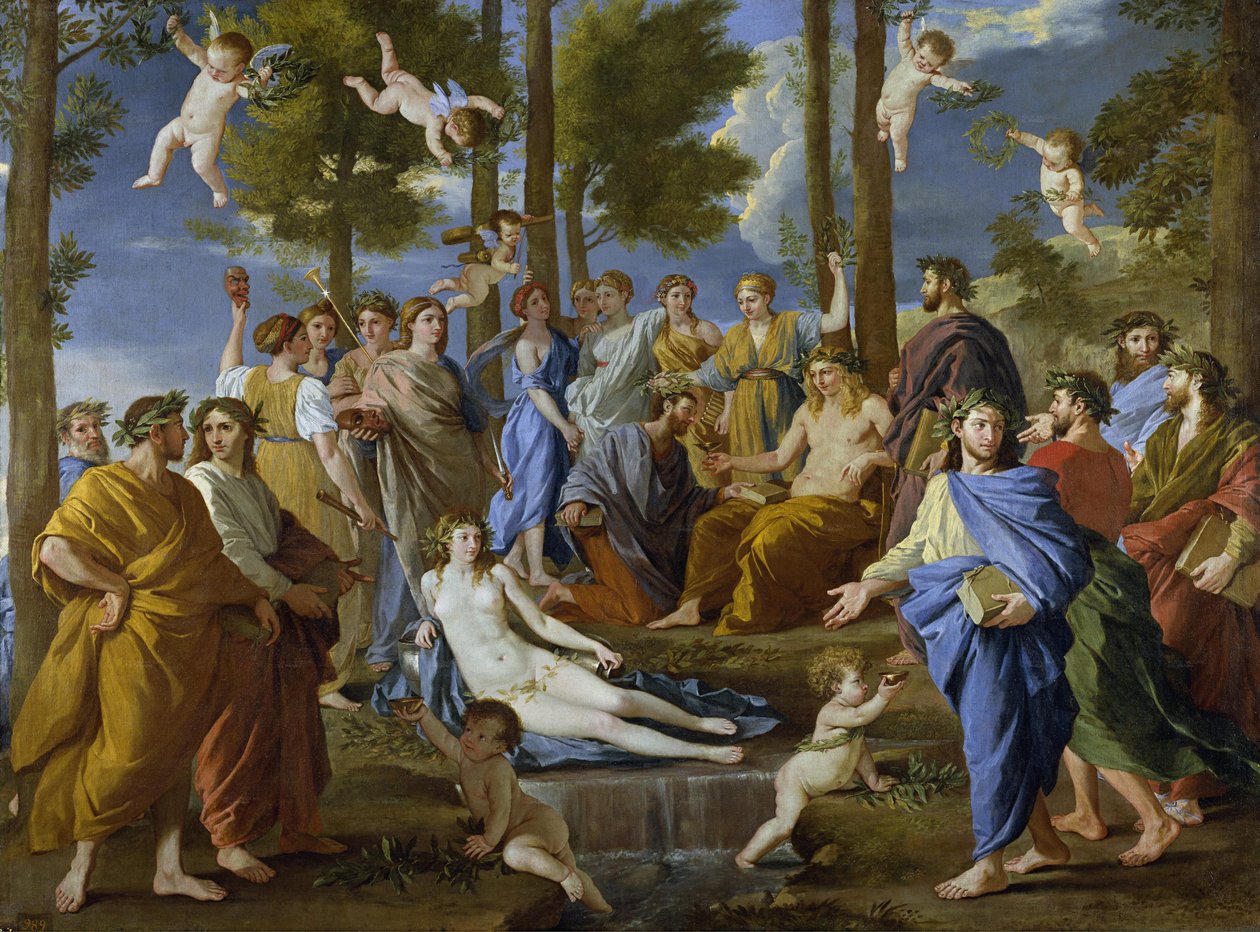 Parnassus by Nicolas Poussin