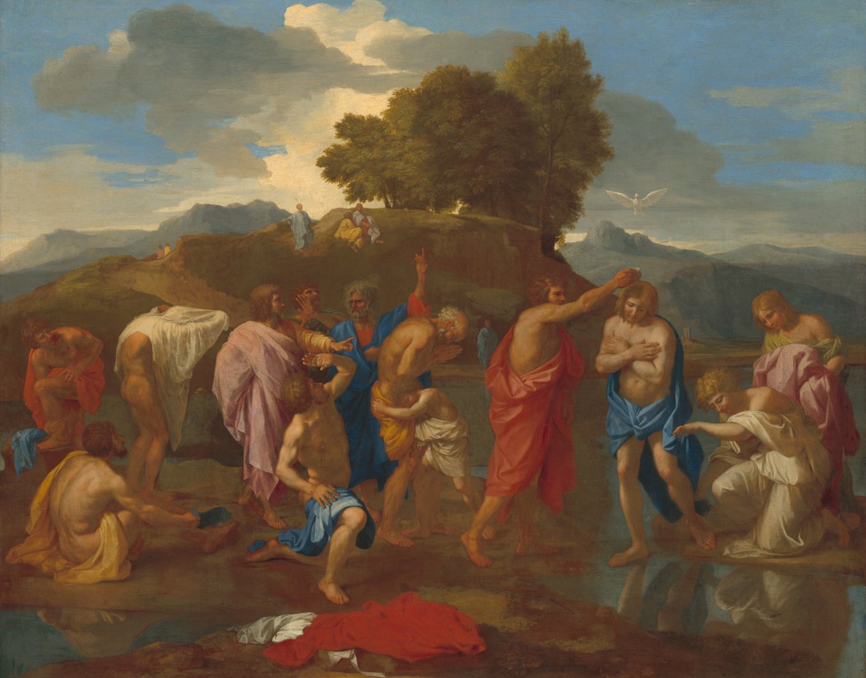The Baptism of Christ by Nicolas Poussin