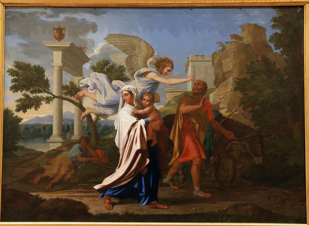 The Flight to Egypt, 1657 by Nicolas Poussin