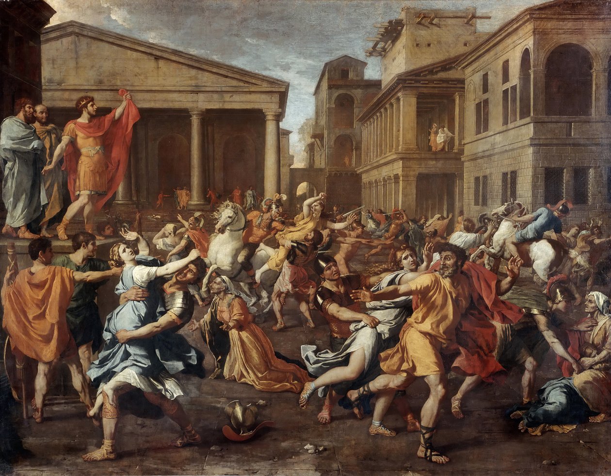 The Rape of the Sabine Women by Nicolas Poussin