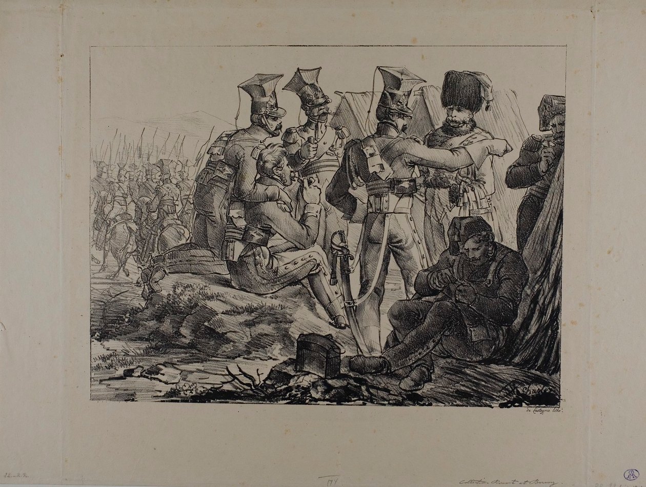 Lancers on Bivouac by Nicolas Toussaint Charlet